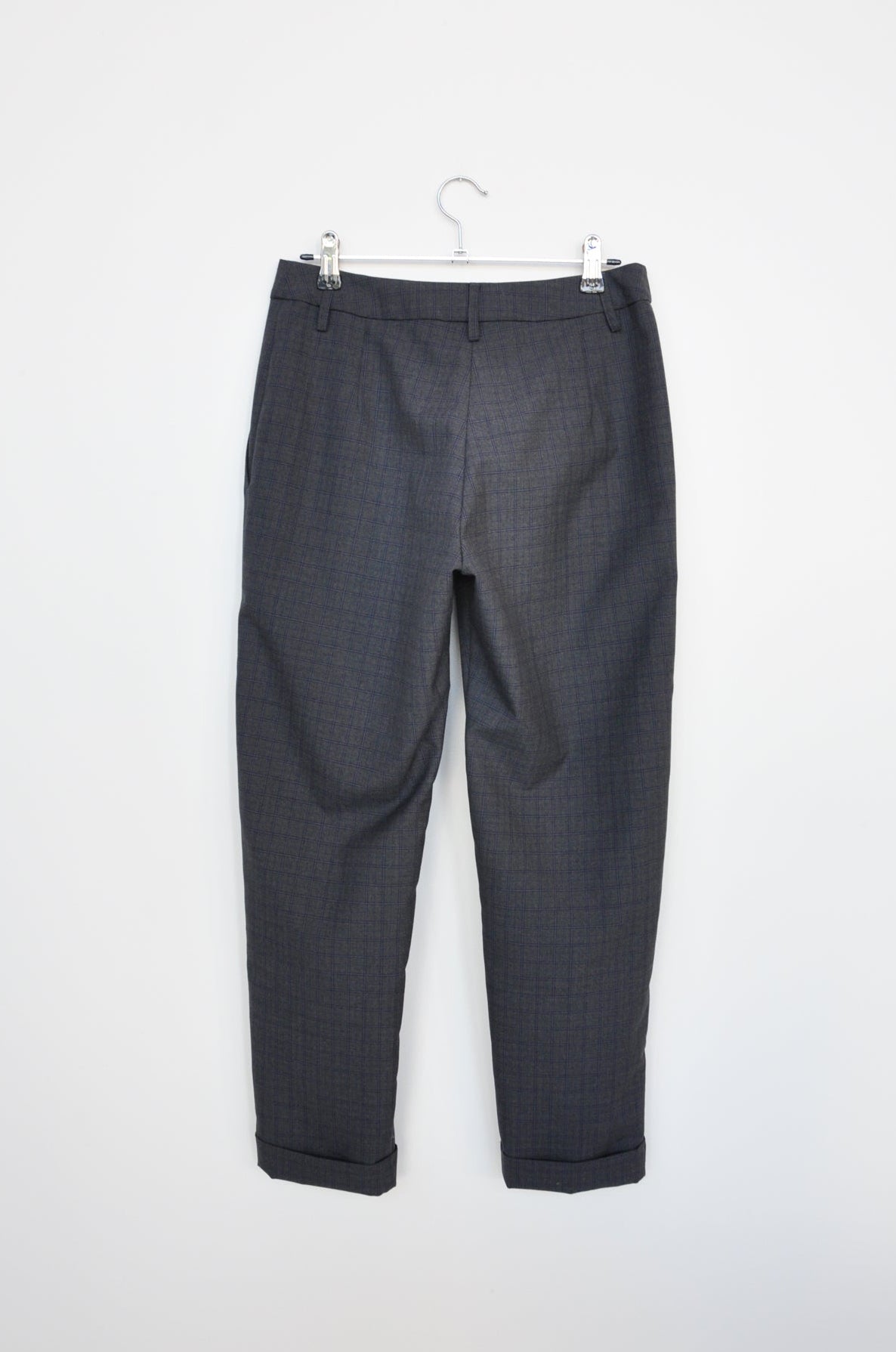 Zambesi Trousers - Grey / Navy Check