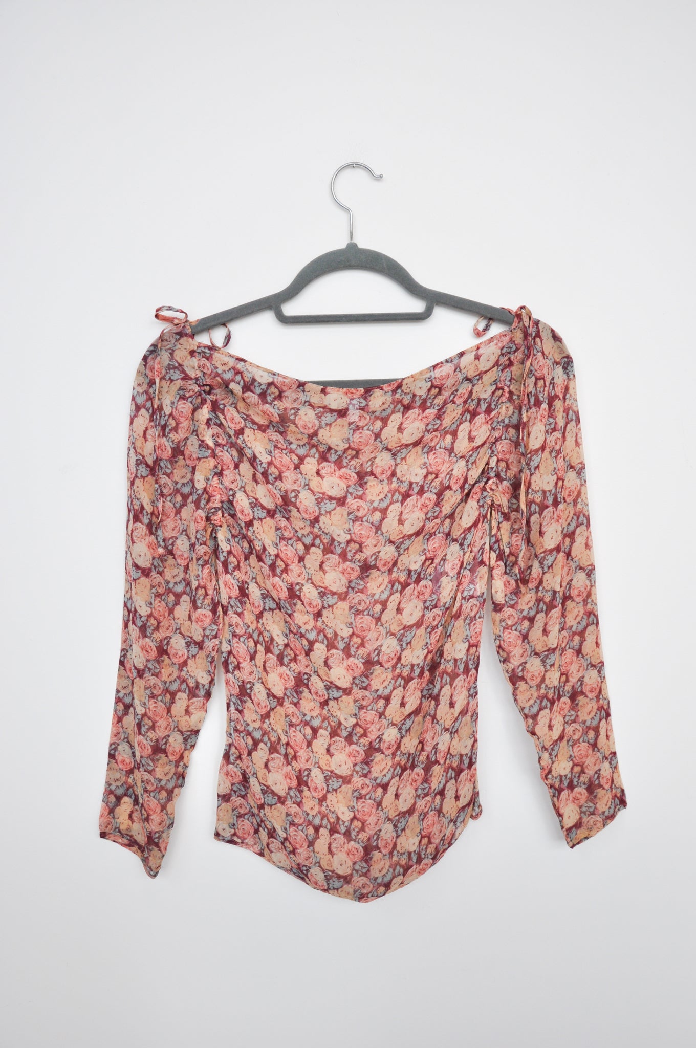 Blumarine Silker Top - roses print