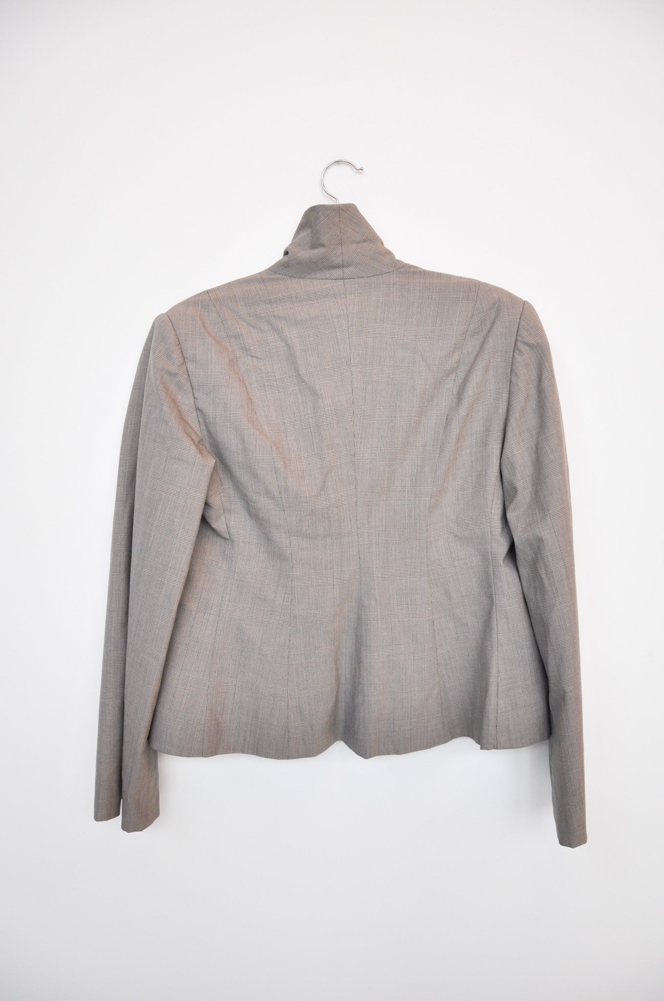 Zambesi Cropped Jacket - Taupe Check