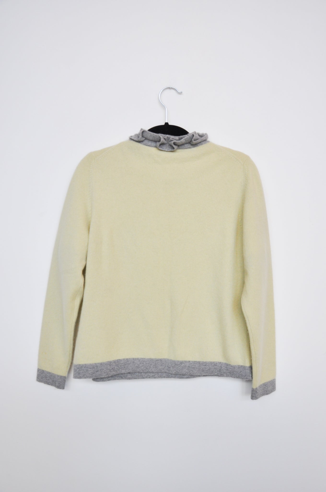 Monte Kashmir Cardigan - Yellow/ Grey