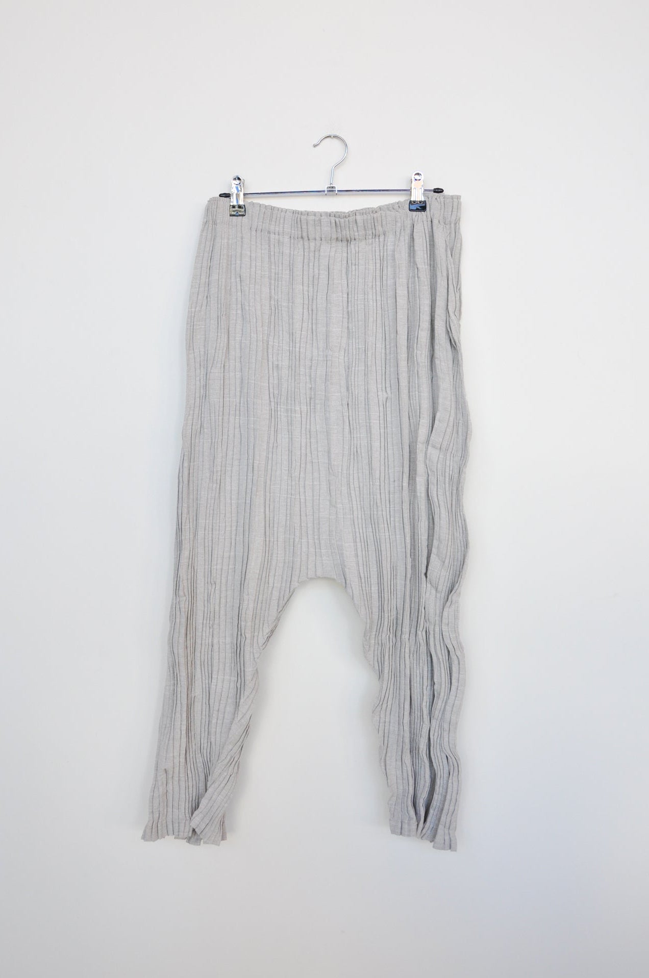 Issey Miyaki Pleated Trousers - Grey