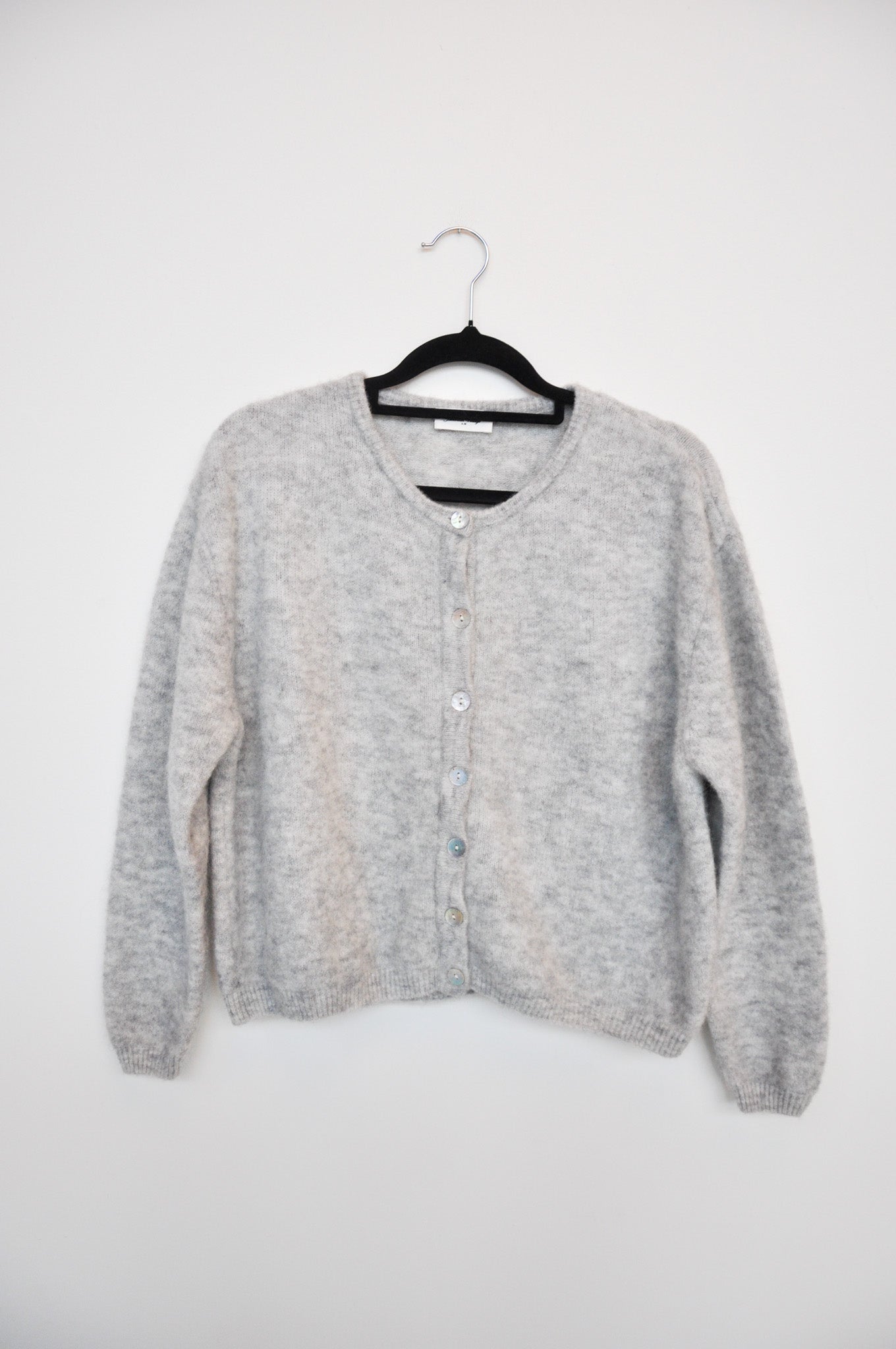 American Vintage Cropped Cardigan - Grey
