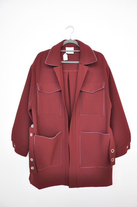 Paris Georgia Coat - burgundy