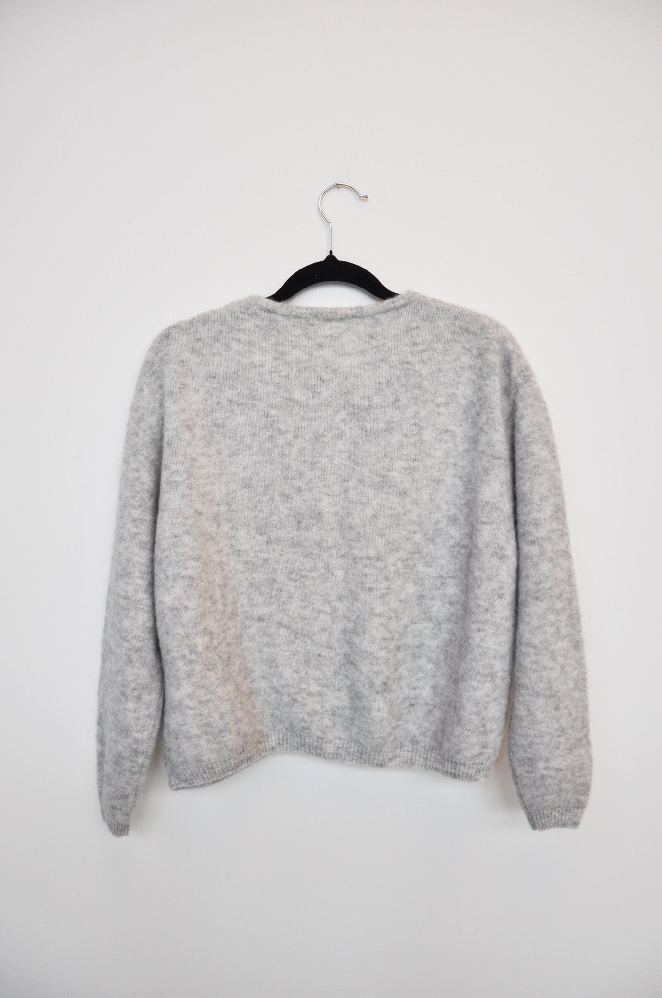 American Vintage Cropped Cardigan - Grey