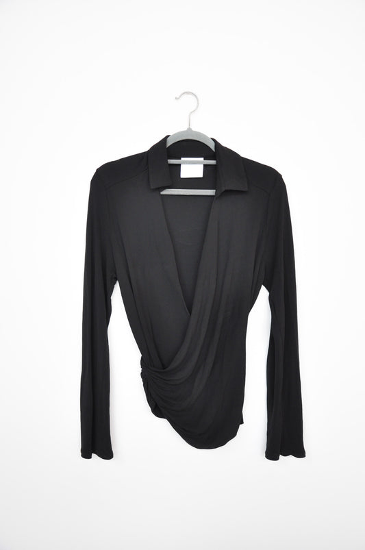 Paris Georgia Cross Front Top - Black