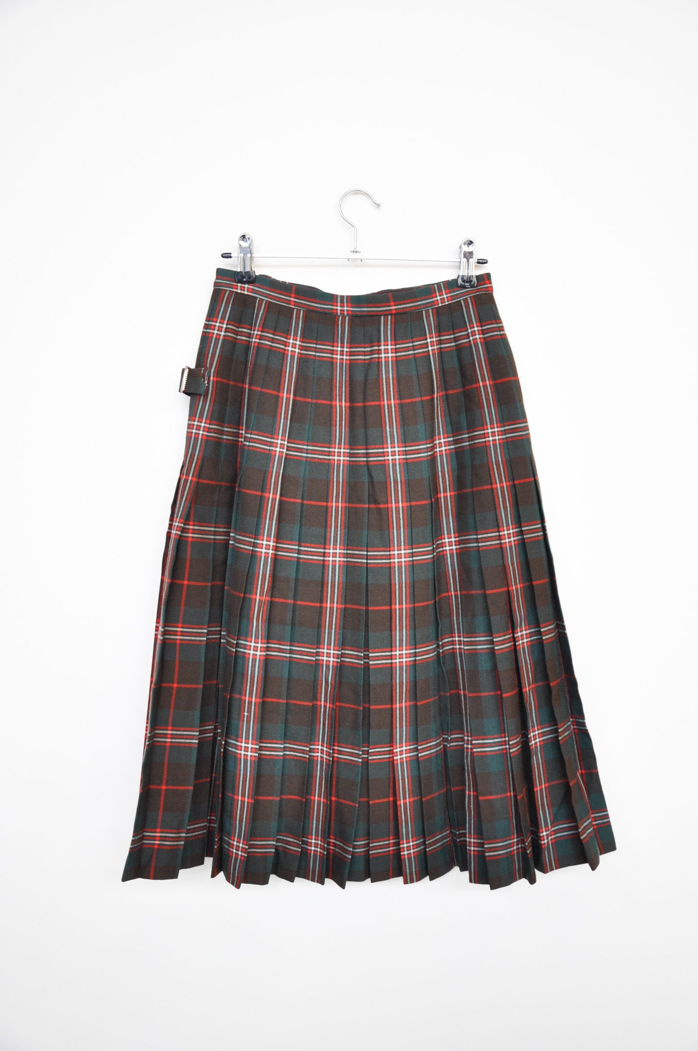 Fletcher Jones Kilt - Green/Red Tartan