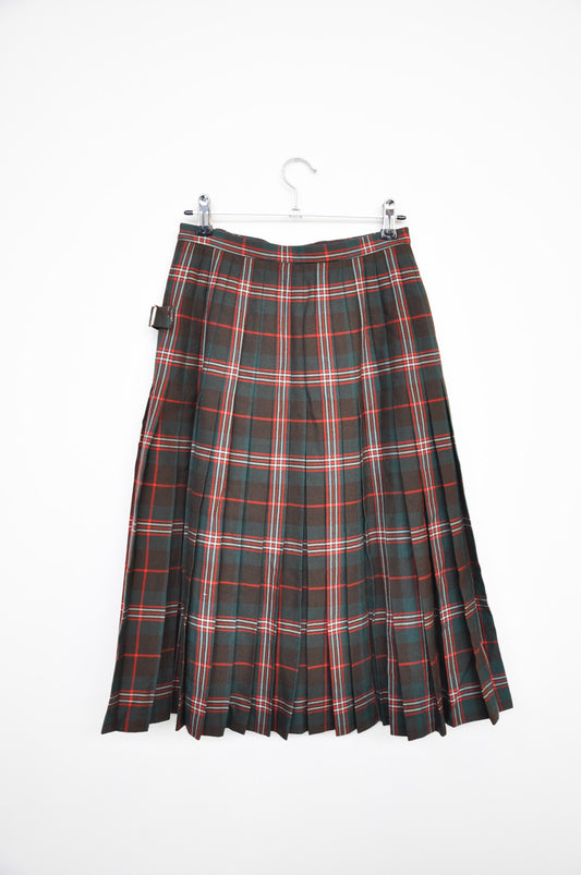 Fletcher Jones Kilt - Green/Red Tartan