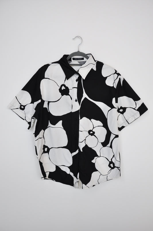 Wynn Hamlyn Floral Shirt - black/white
