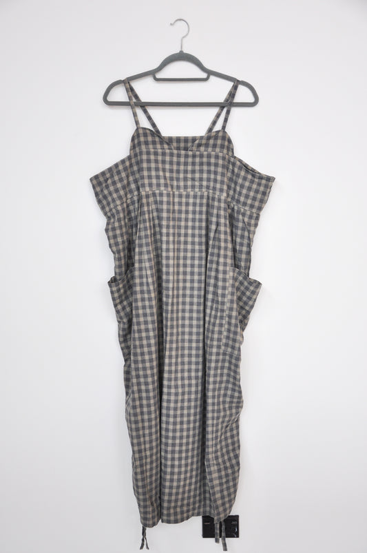 OTSU Gingham Dress - black/grey