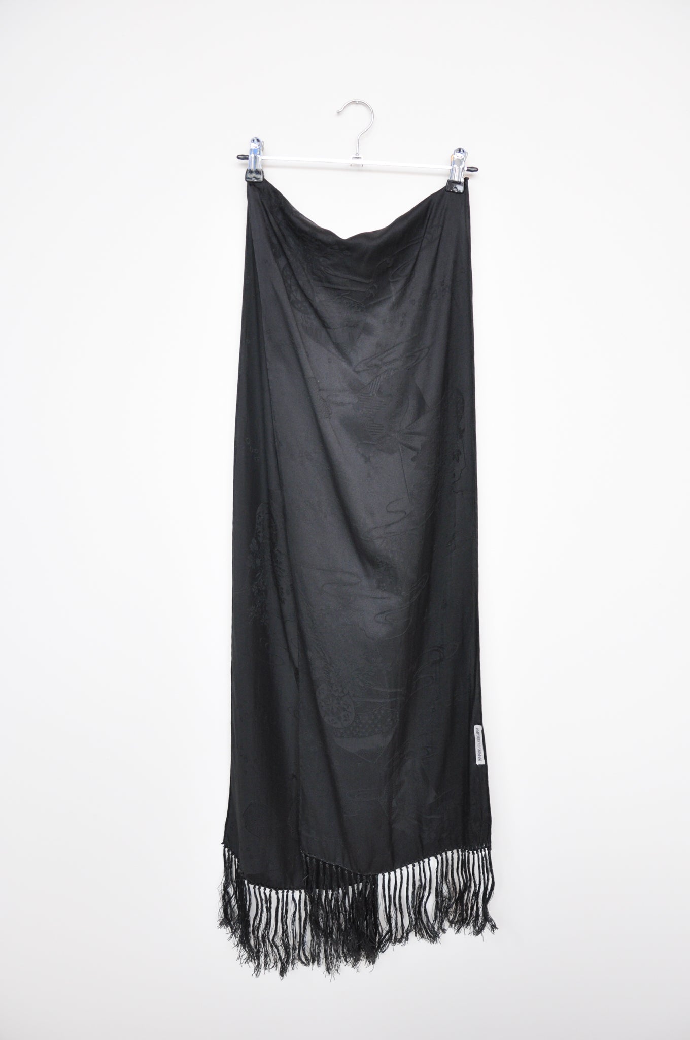 Emporio Armani Silk Scarf - black
