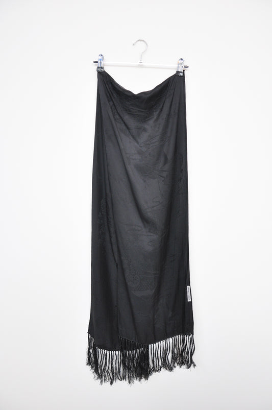 Emporio Armani Silk Scarf - black