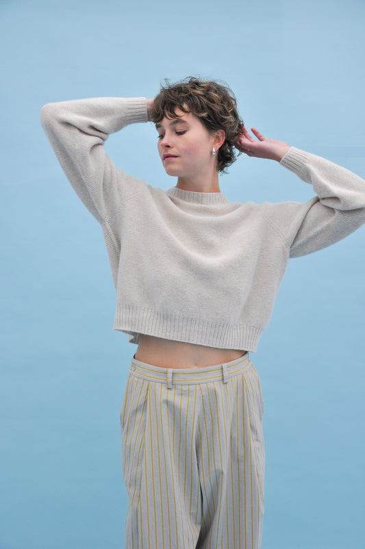 The Poet Knit in Creme