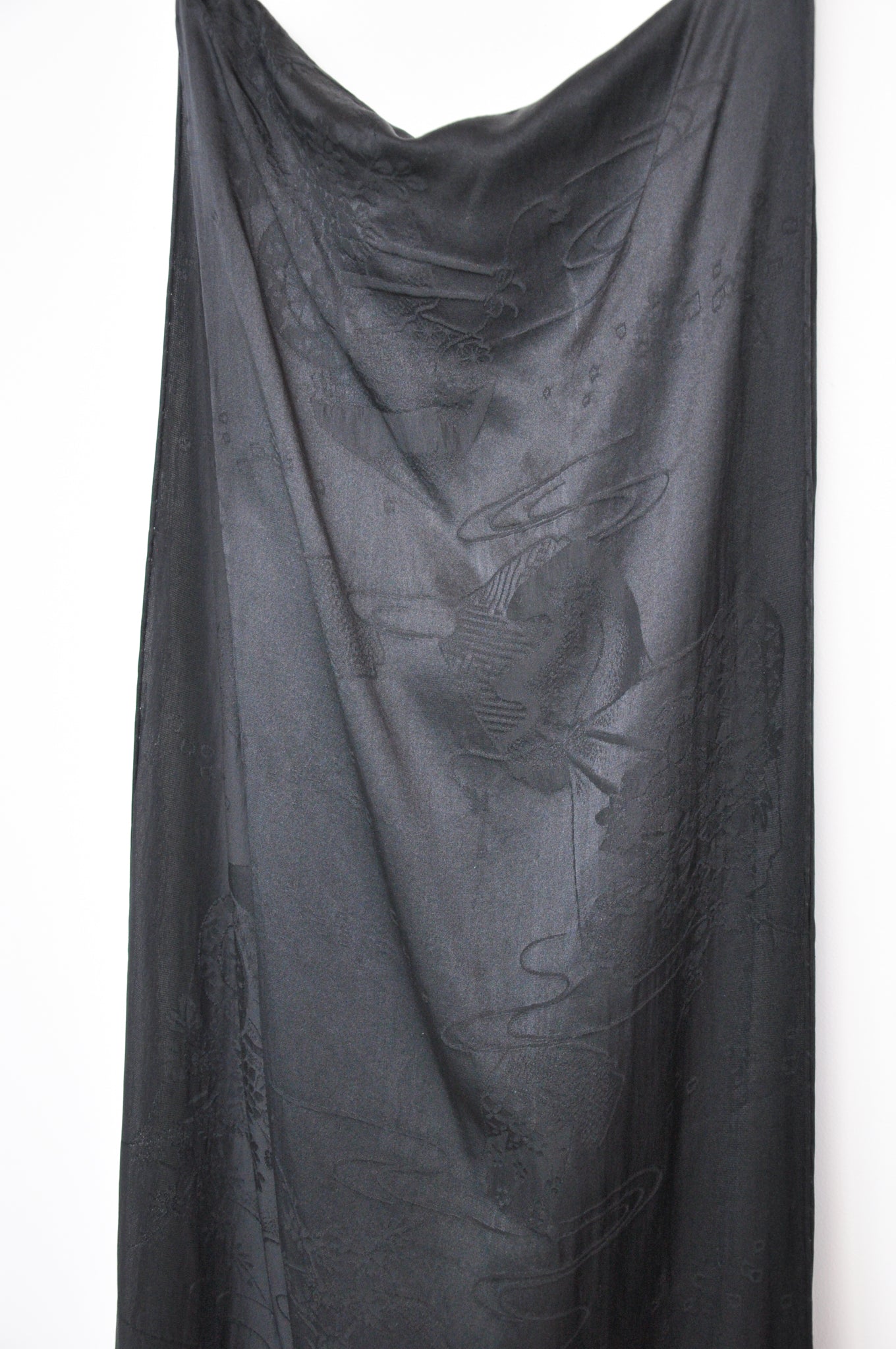 Emporio Armani Silk Scarf - black