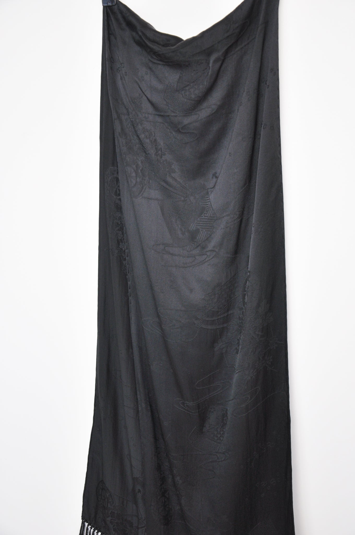 Emporio Armani Silk Scarf - black