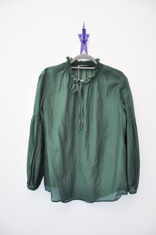 Helen Cherry Shirt - forest green