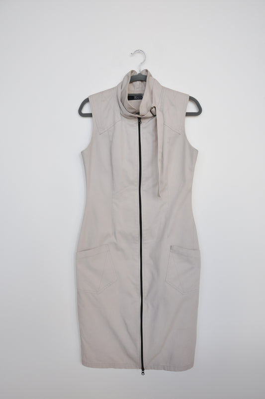 World Sleeveless Dress - tan