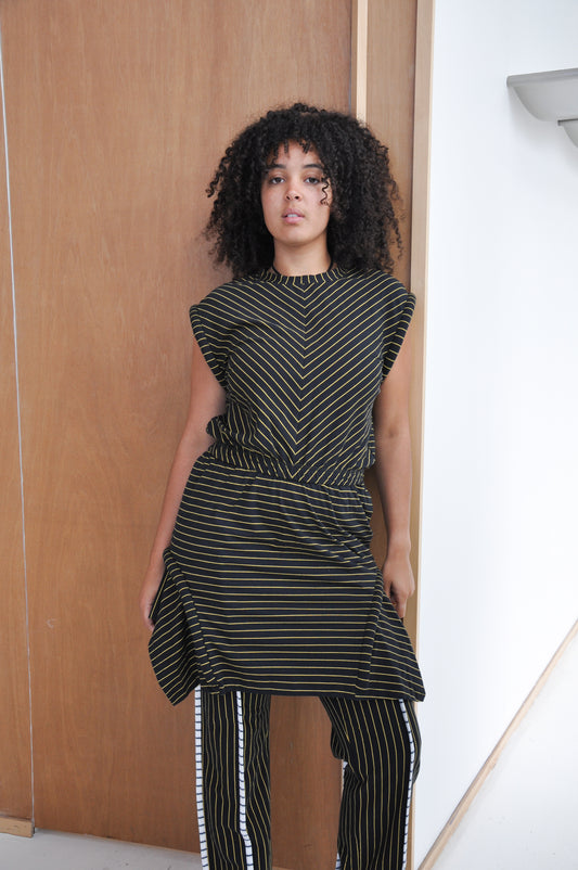 Game Dress in Black & Gold