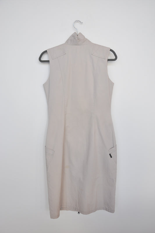 World Sleeveless Dress - tan