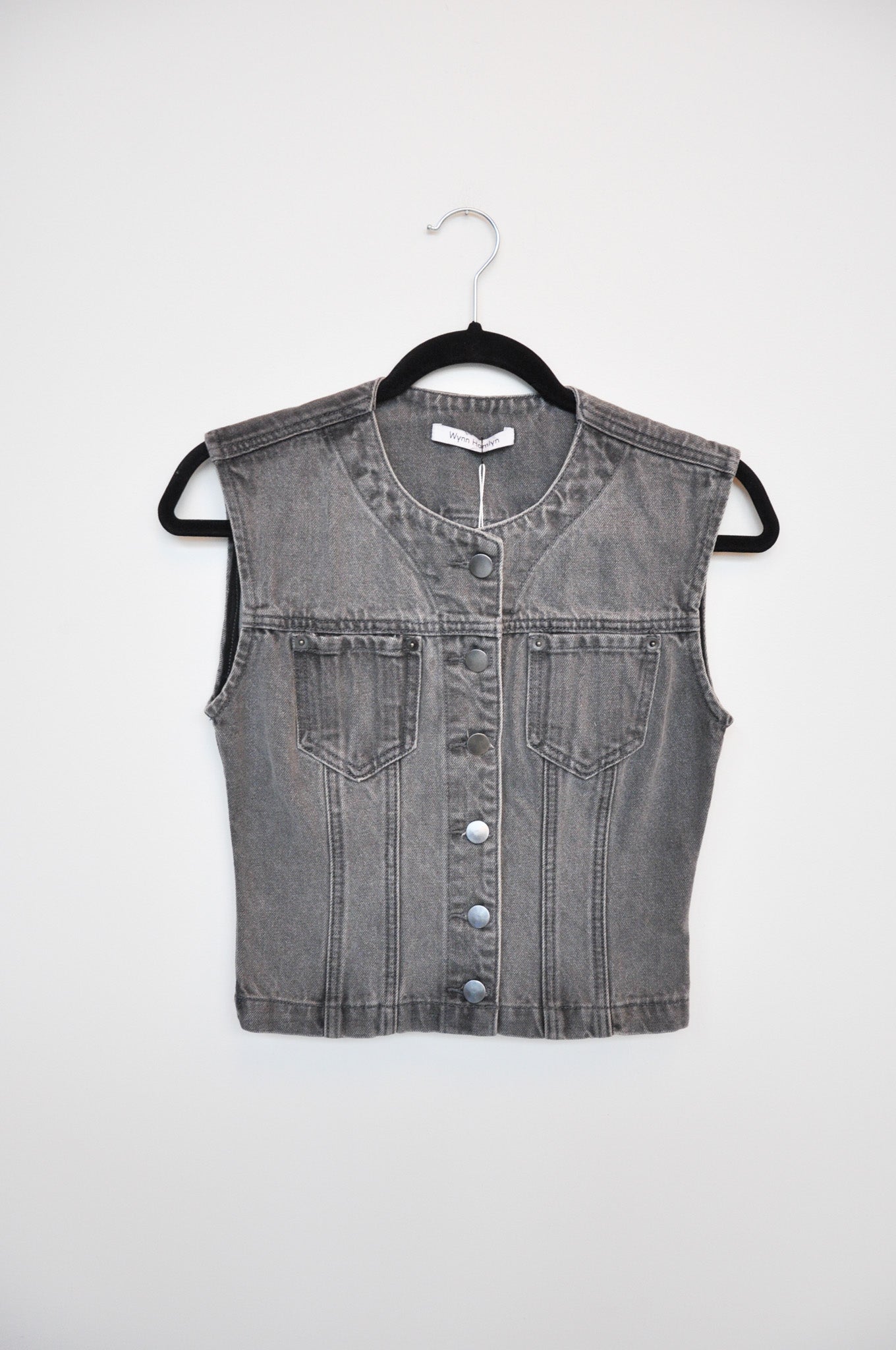 Wynn Hamlyn Molly Vest - Grey Denim