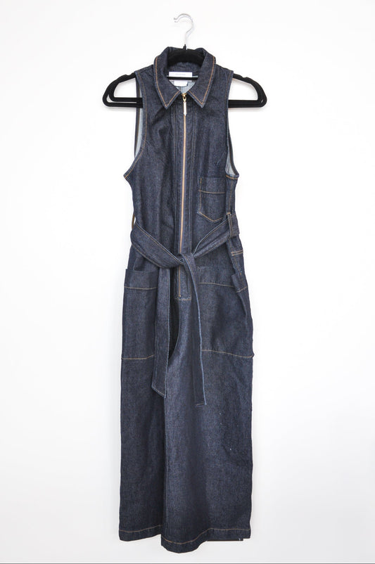 Outland Denim X Karen Walker Sleeveless Jumpsuit - Indigo Denim