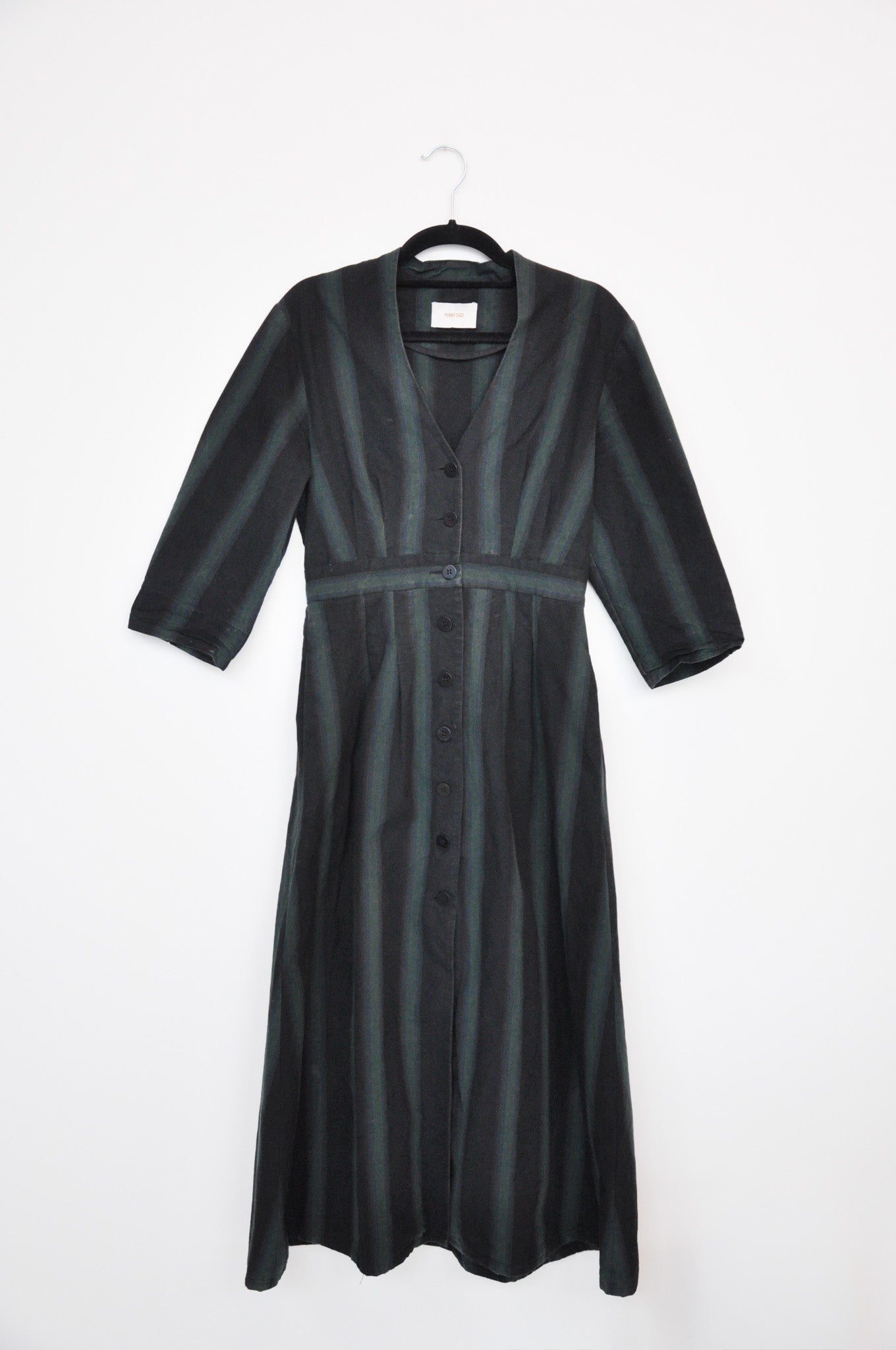 Penny Sage Collette Dress - Emerald Stripe