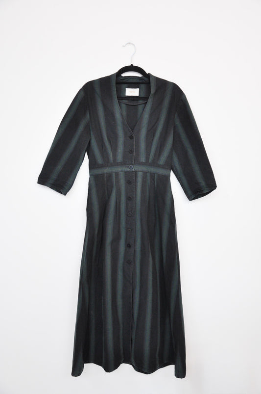 Penny Sage Collette Dress - Emerald Stripe