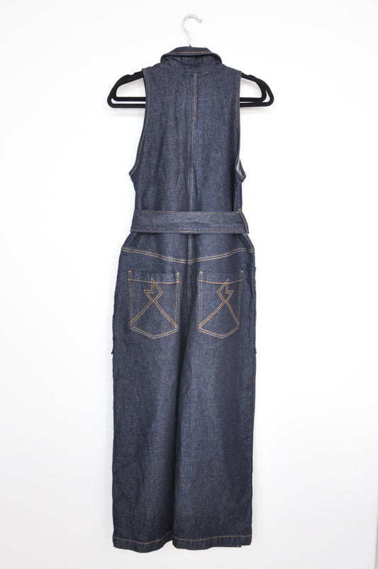 Outland Denim X Karen Walker Sleeveless Jumpsuit - Indigo Denim