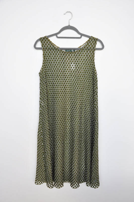 Marilyn Sainty Crochet Dress - green