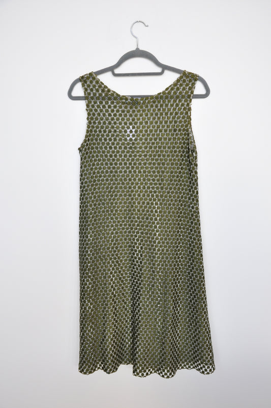 Marilyn Sainty Crochet Dress - green