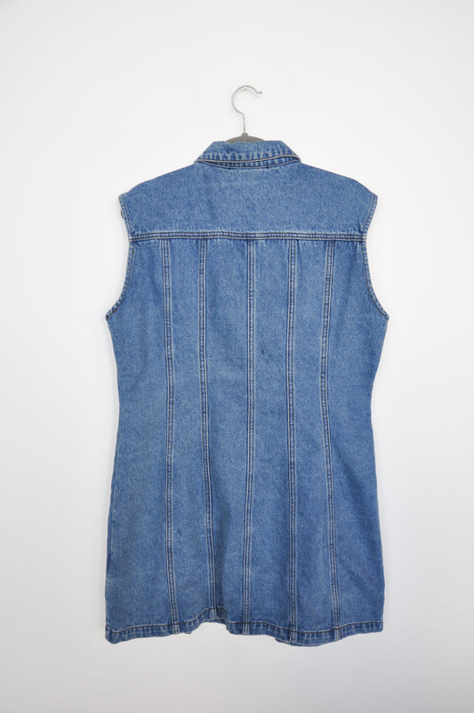 Wynn Hamlyn Sleeveless Denim Dress - indigo