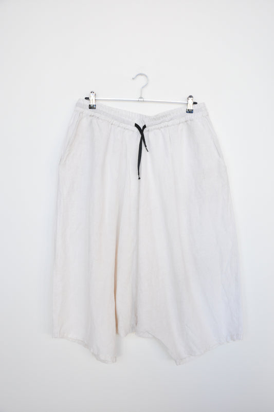 Salasai Drop Crotch Shorts - white