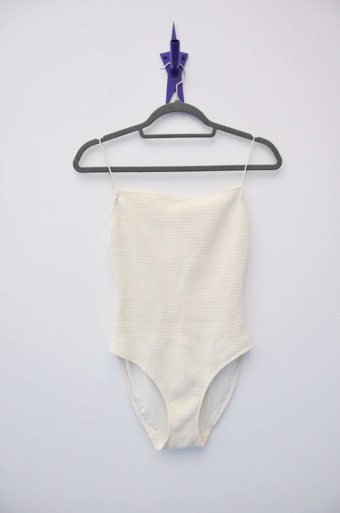 Toteme Smocked Swimsuit - cream