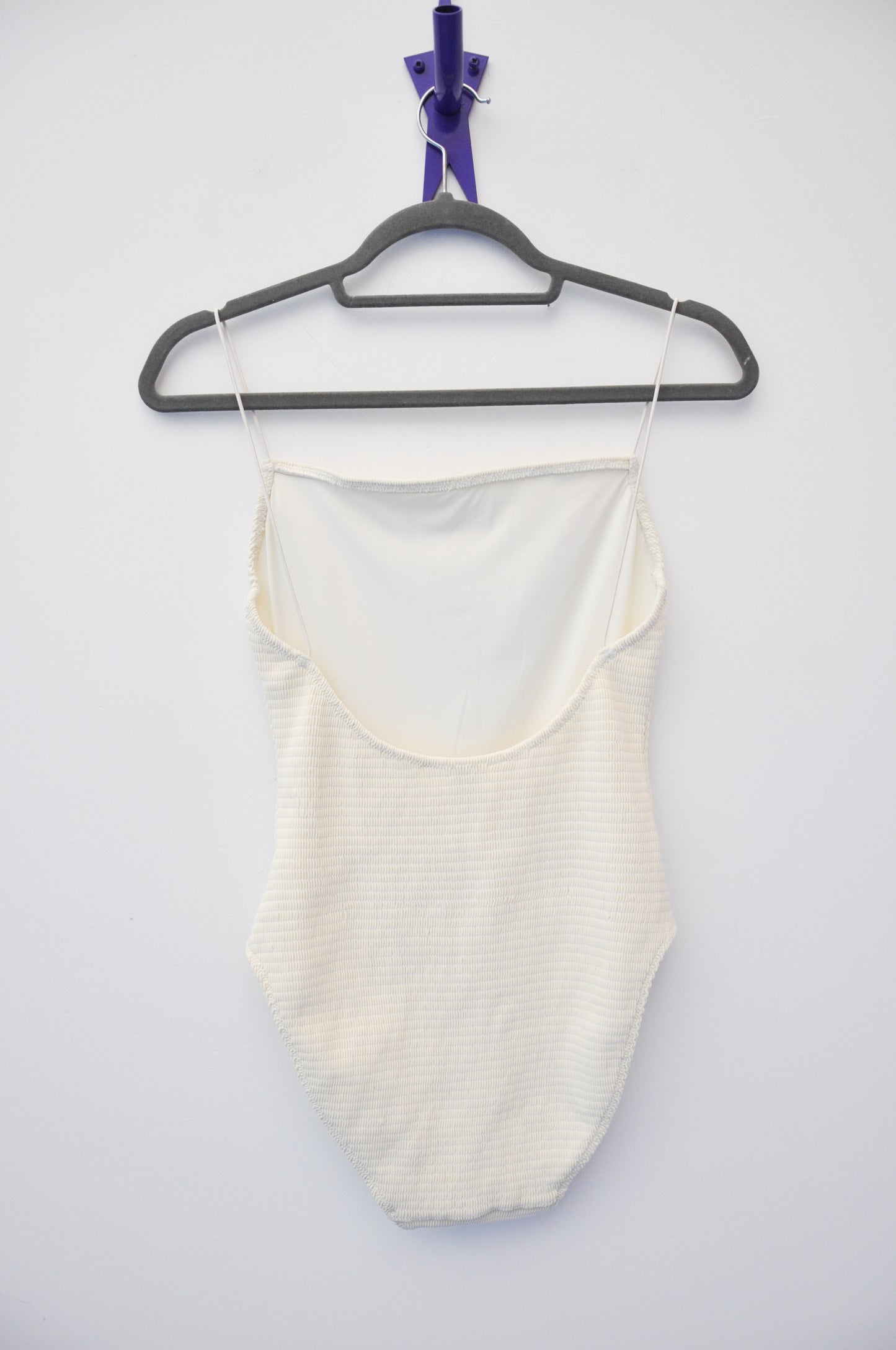 Toteme Smocked Swimsuit - cream