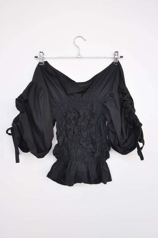 Frazier Gather Top - black