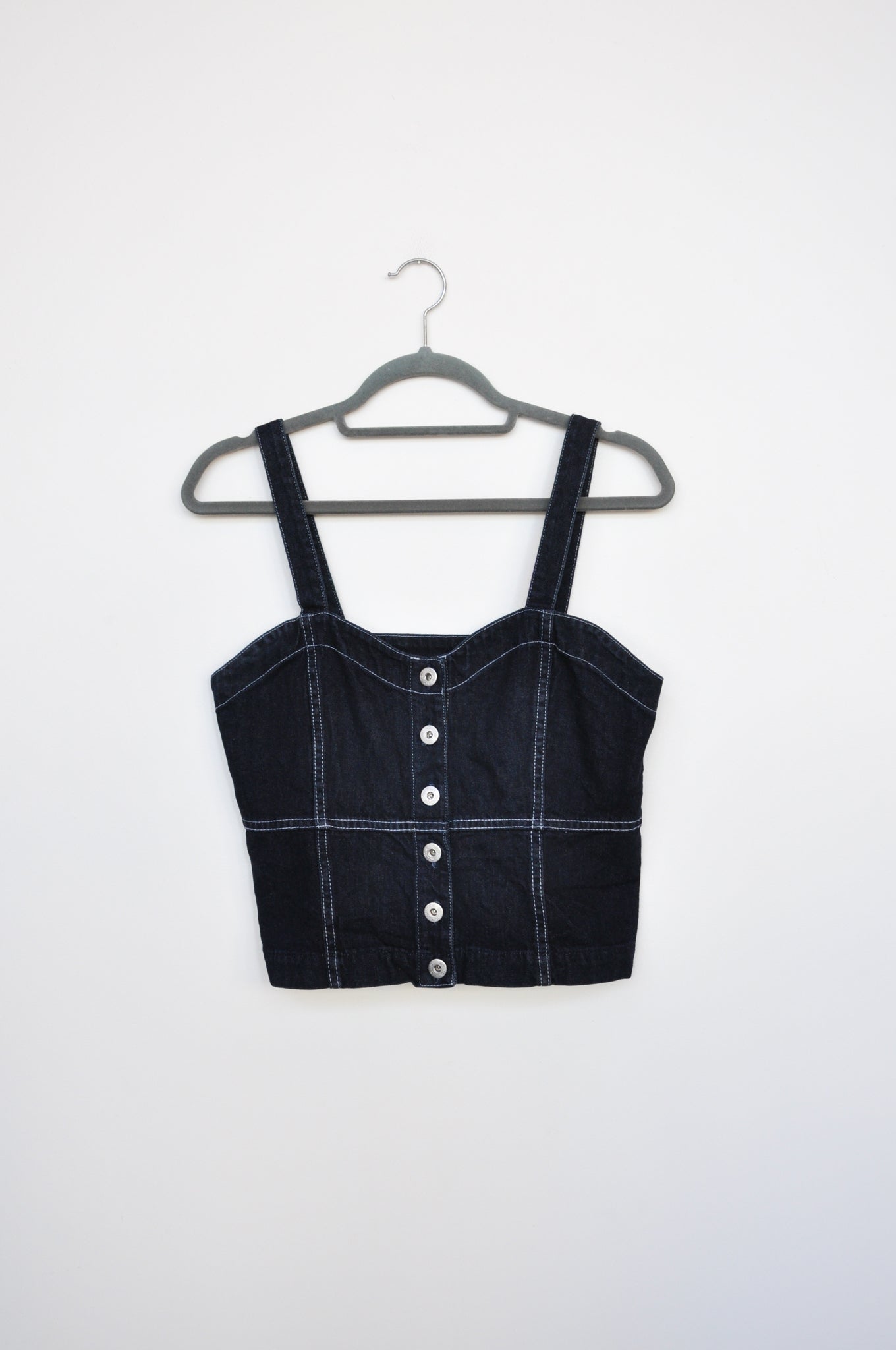 Kowtow Denim Bodice Top - Dark Indigo