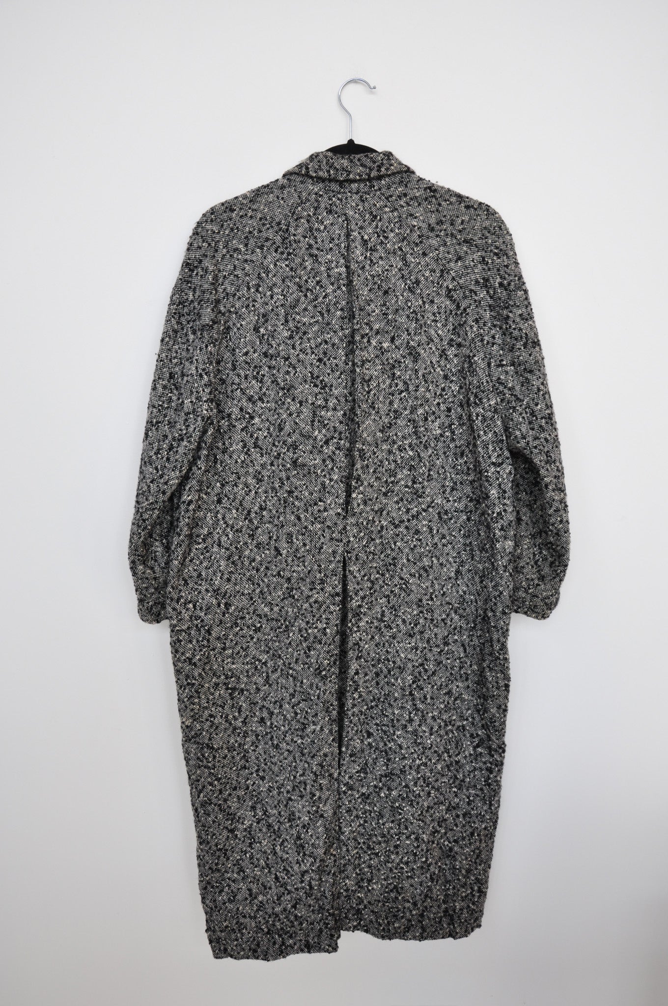 Penny Sage Coat - White / Grey Marle