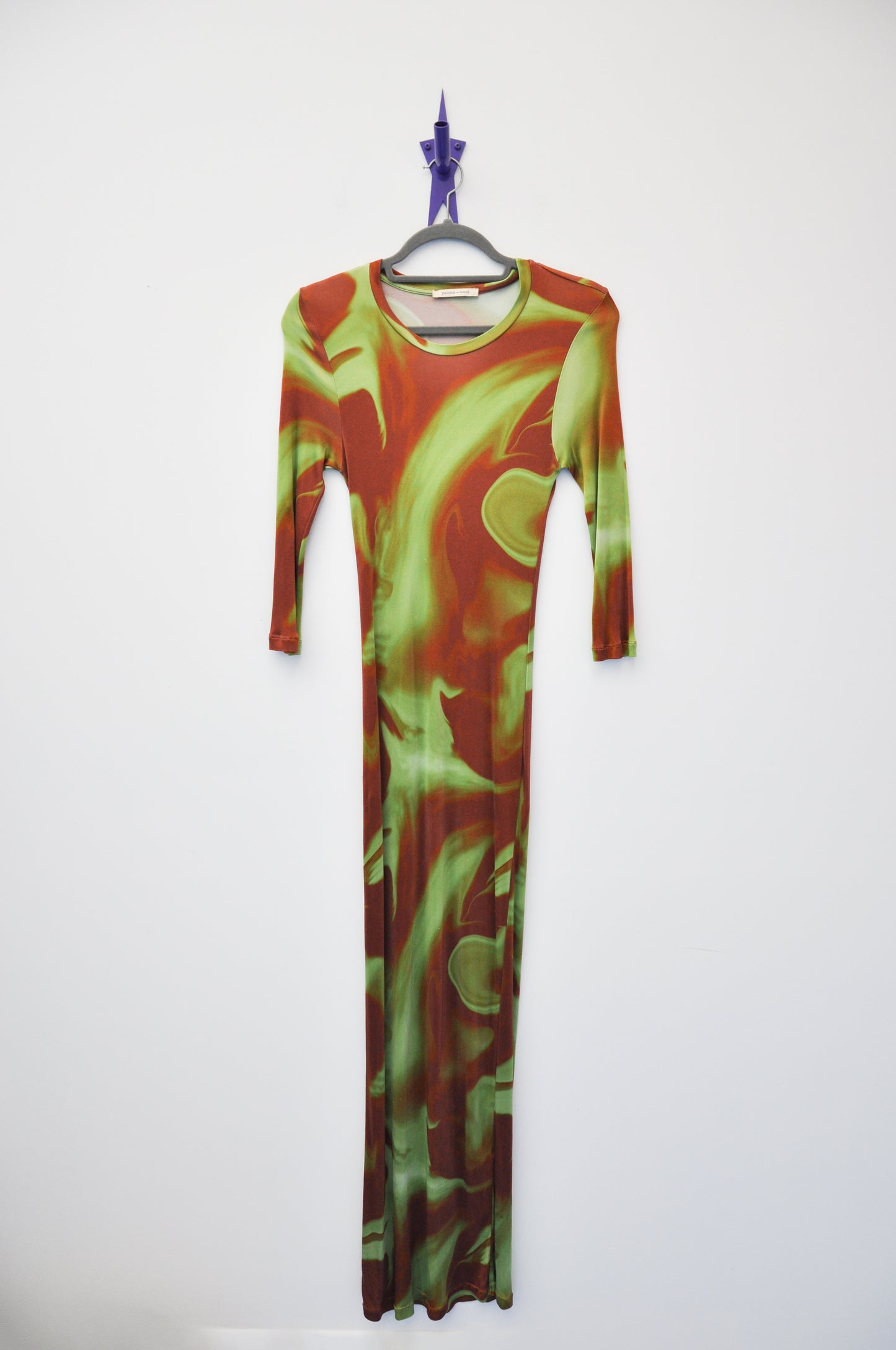 Paloma Wool Swirl Dress - green/brown