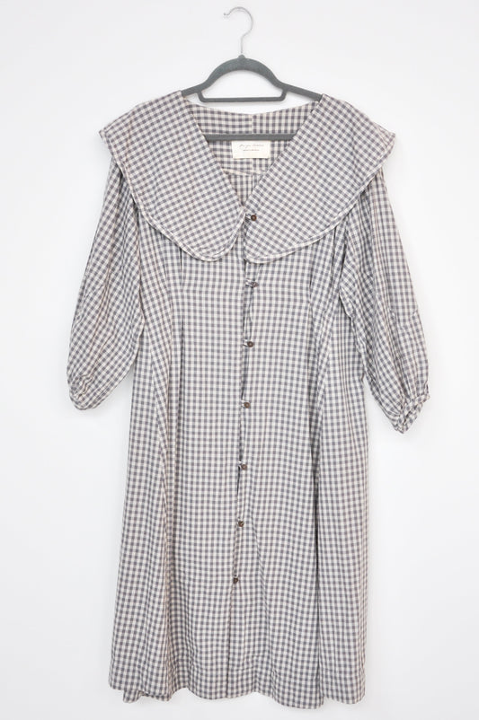 Paige Jansen Gingham Dress - blue/cream