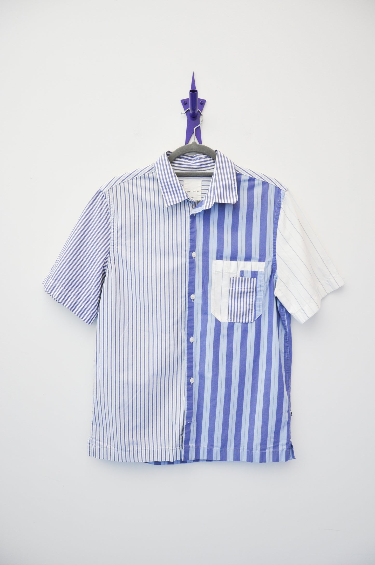 Wood Wood Short Sleeve Shirt - striped