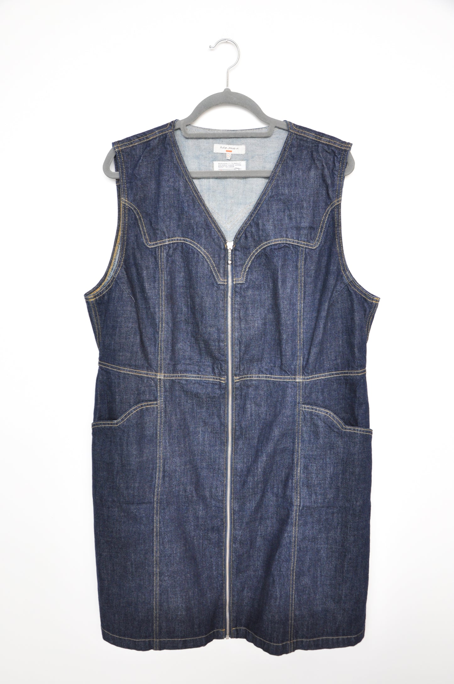Nudie Jeans Sleeveless Dress - blue