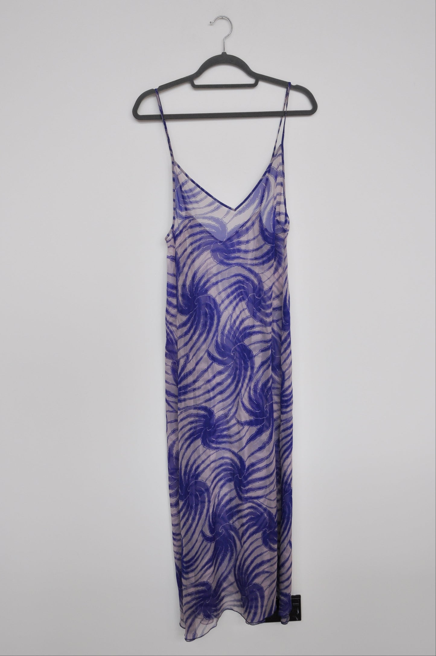 Dries Van Noten Sheer Slip - blue/white