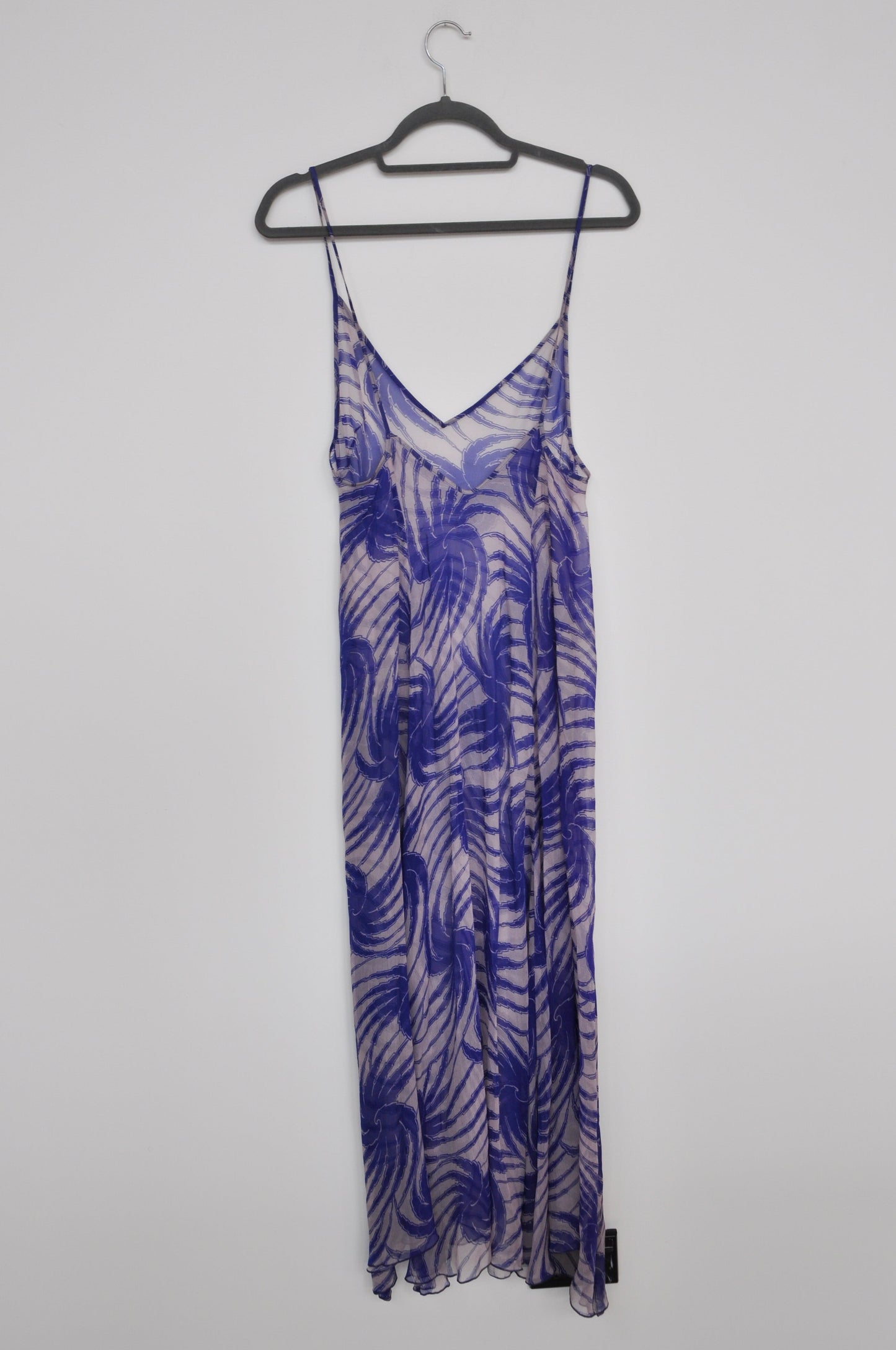 Dries Van Noten Sheer Slip - blue/white