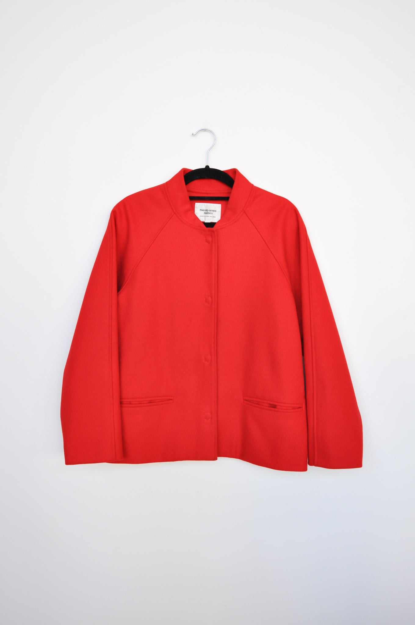 Twenty-Seven Names Collarless Jacket - Red