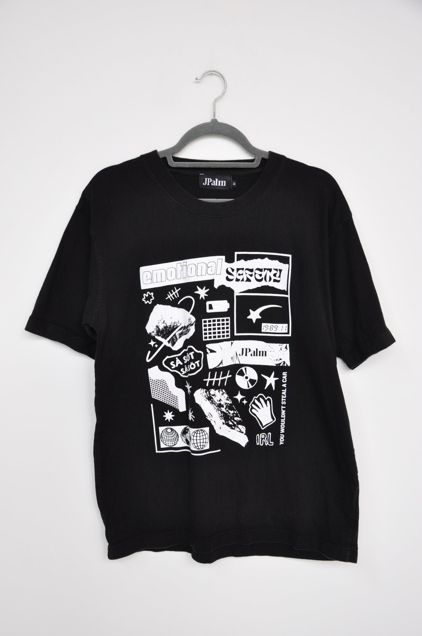 JPalm Graphic Tee - black/white