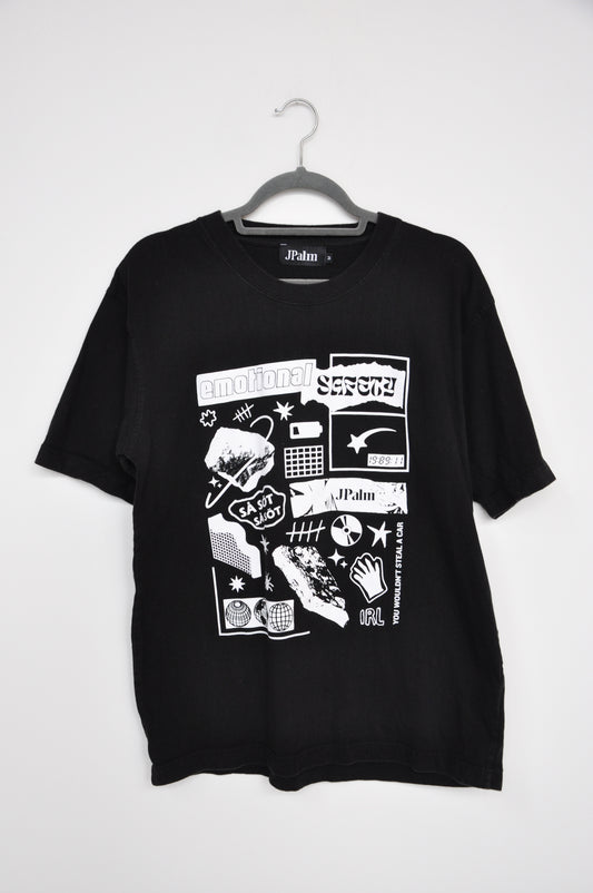 JPalm Graphic Tee - black/white