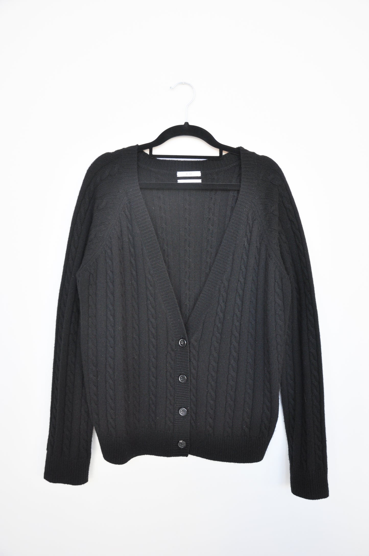 Co Essentials Knit Cardigan - black
