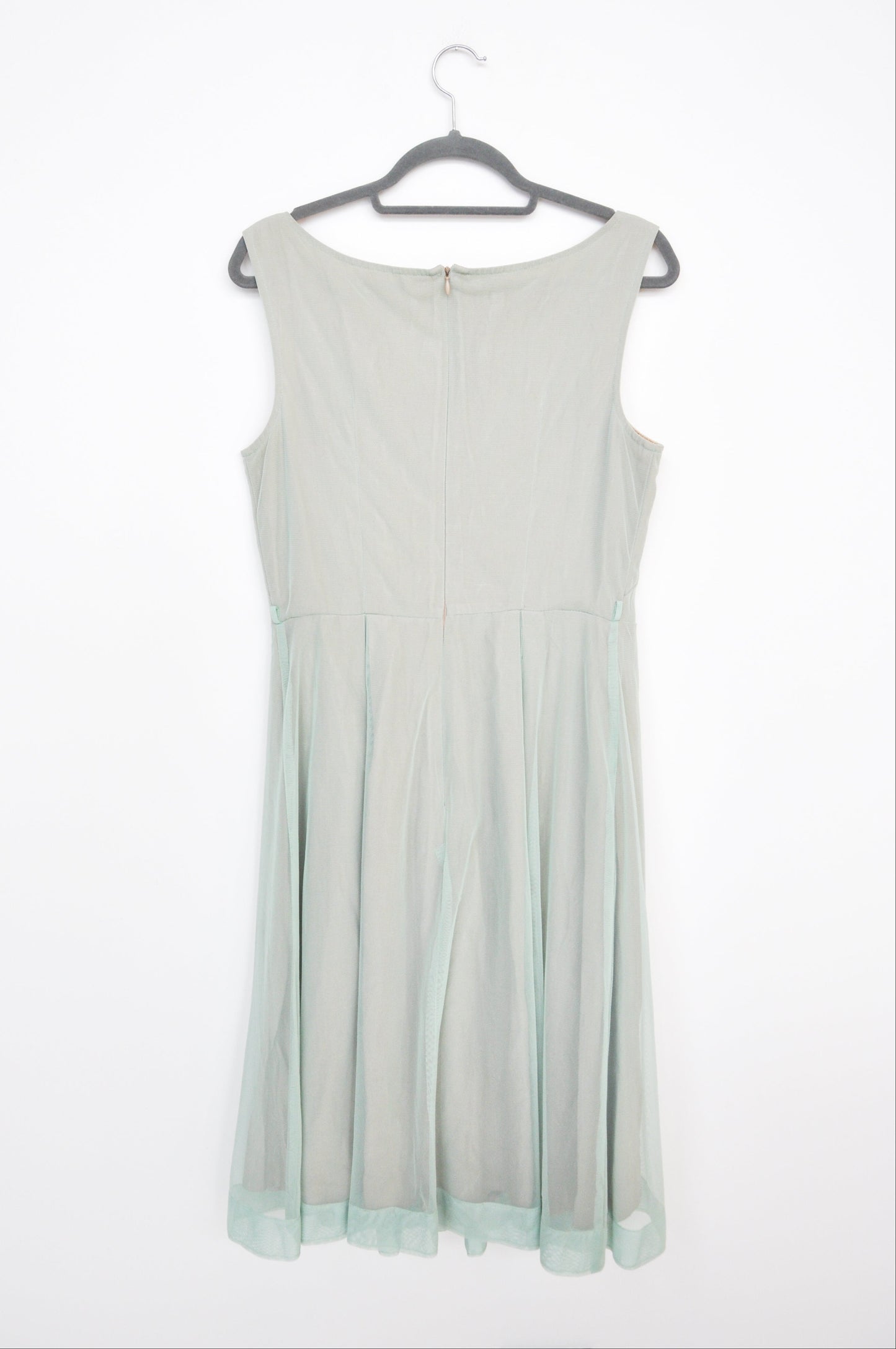 Annah S Mesh Dress - green/brown