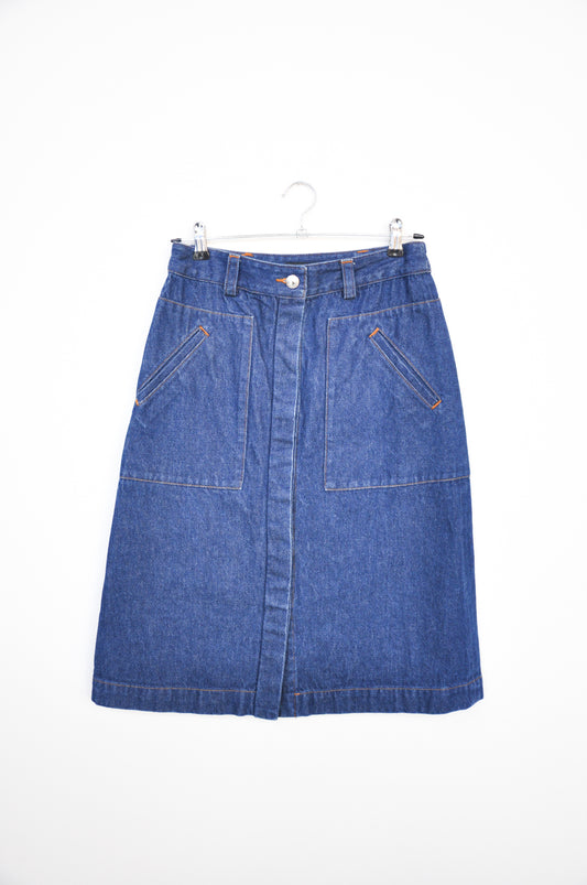 A.P.C. Denim Skirt - Dark Blue
