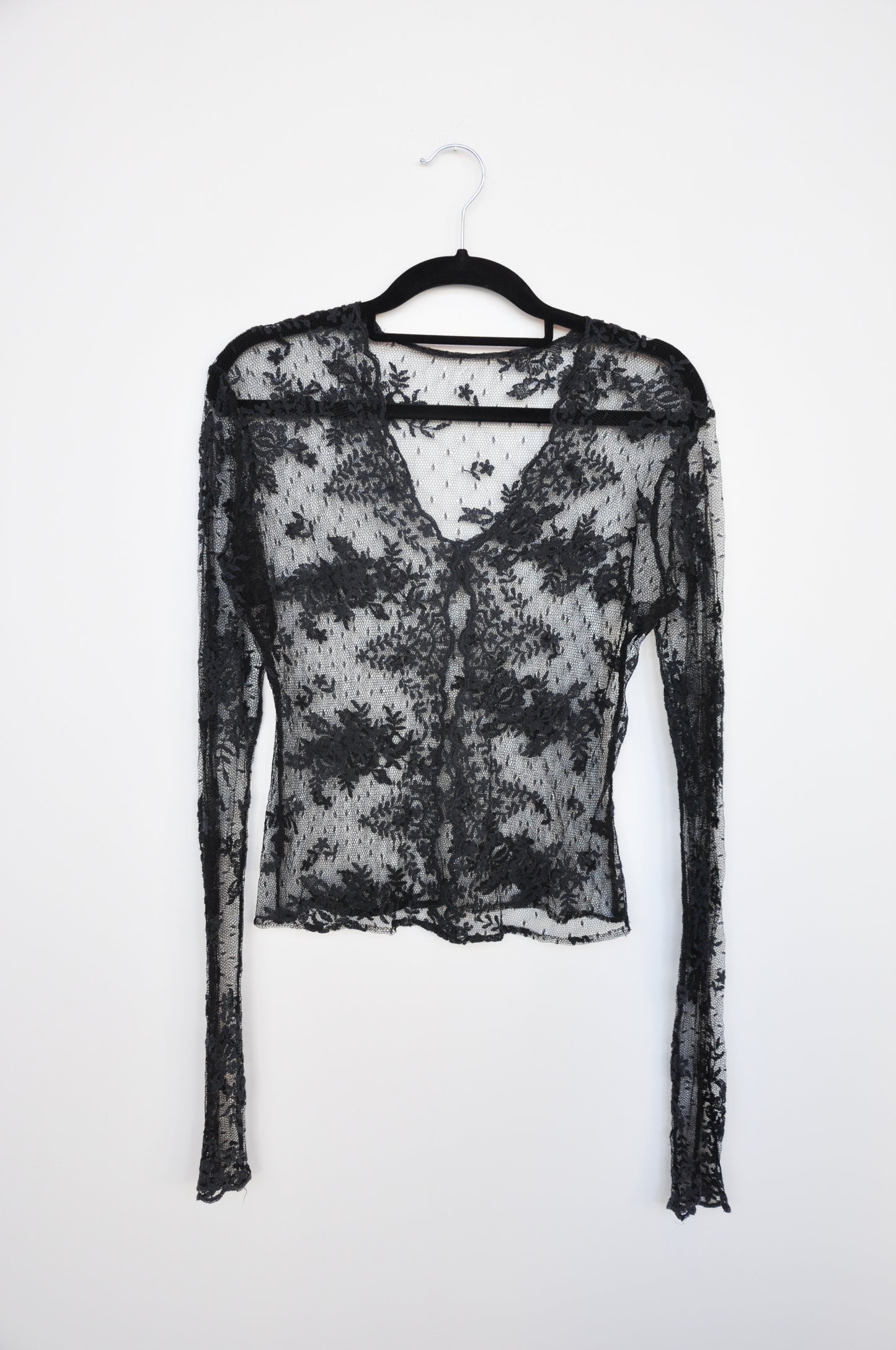 Lace Long Sleeve - black