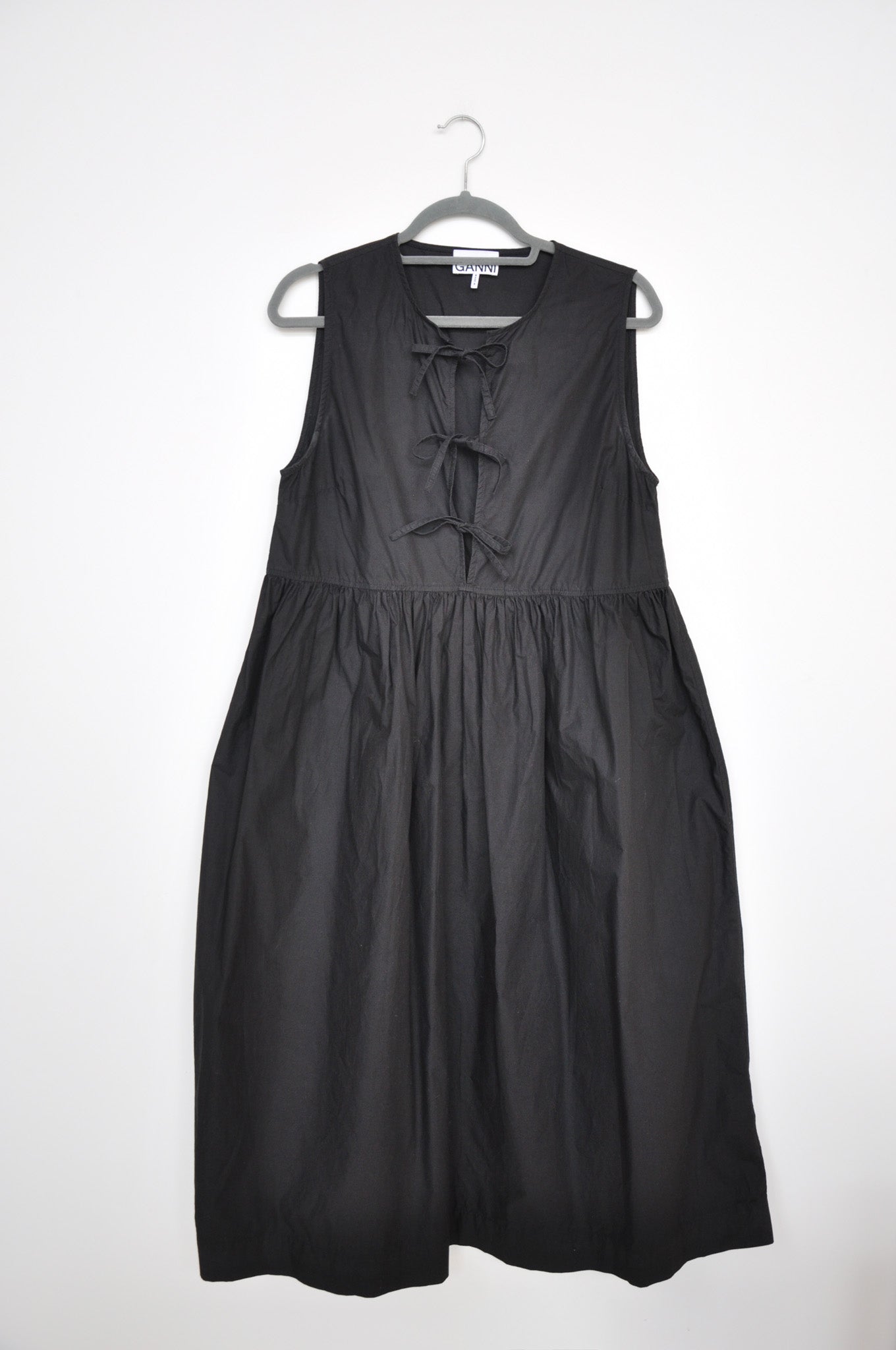 Ganni Tie Dress - Black